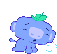 a cartoon drawing of a monkey with a green hat on its head