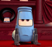 a cartoon character with a sign that says typical man
