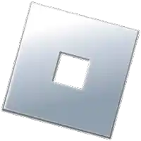 a silver square with a hole in the middle of it .
