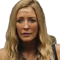 a woman with a bandage on her forehead looks at the camera