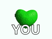 a picture of a heart with the word you on it