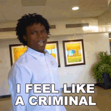 a man says i feel like a criminal