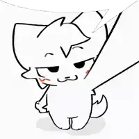 a black and white drawing of a cat on a leash