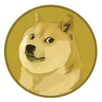 a doge coin with a dog in the center