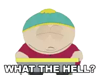 a cartoon character sitting at a desk with the words " what the hell " written below him