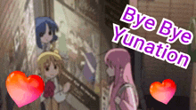 bye bye yunation is written on the bottom of the picture