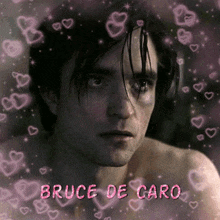 a picture of a man with the name bruce de caro on it